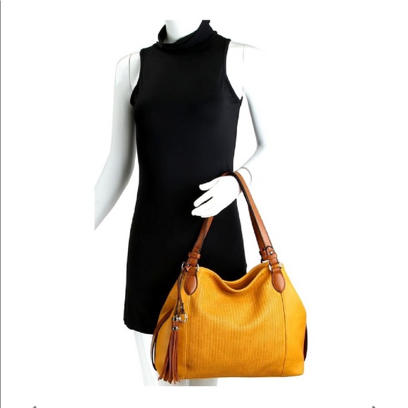 Boutique perforated hobo handbag blush - Picture 4 of 10